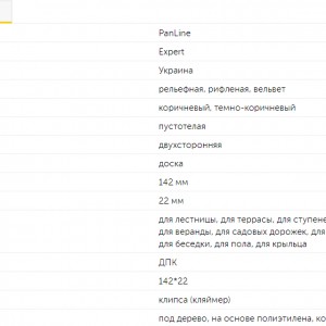 Террасная доска ДПК PanLine Expert 142х3000, коричневый