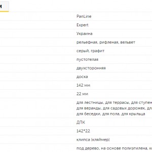 Террасная доска ДПК PanLine Expert 142х3000, коричневый