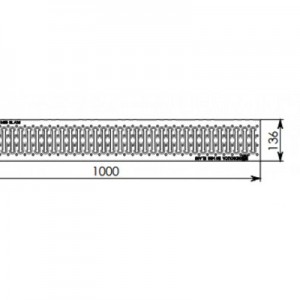 Решетки водоприемные Gidrolica Standart