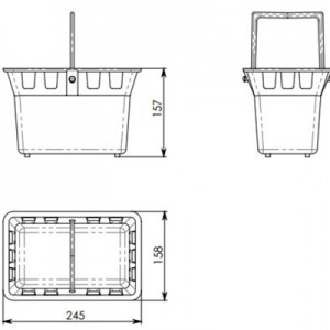 Корзина для дождеприемника Grand Line Gidrolica Point 300x300