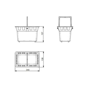Корзина для дождеприемника Gidrolica Point 300×300