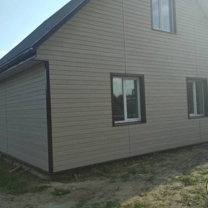 Отделка фасада панелями Vox Max 3 Ясень