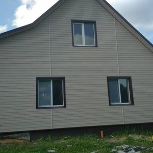 Отделка фасада панелями Vox Max 3 Ясень