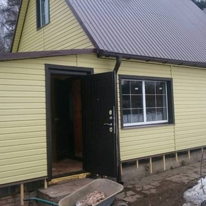 Отделка фасада панелями Fineber Дачный зверобой