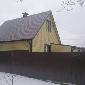 Отделка фасада панелями Fineber Дачный зверобой