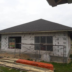 Монтаж 300м2 мягкой кровли