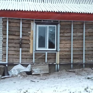 Отделка фасада панелями Альта-Профиль BH-3 золотистый