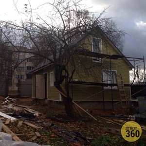 Отделка фасада панелями Альта-Профиль Канада Плюс Премиум Оливковый