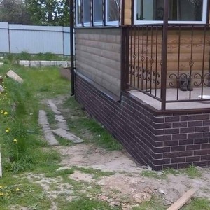 Монтаж цокольного сайдинга Альта-Профиль Кирпич Жженый