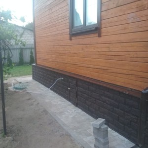 Монтаж цокольного сайдинга Альта-Профиль Фагот Чеховский 27м2