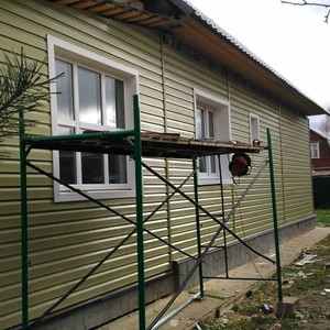 Монтаж сайдинга Альта-Профиль Канада Плюс Премиум Оливковый