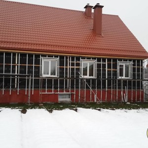 Отделка фасада панелями Альта-Профиль Гранит Уральский