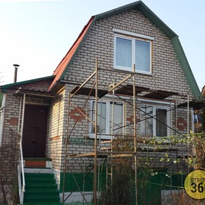 Отделка фасада панелями Канада Плюс Престиж Фисташковый