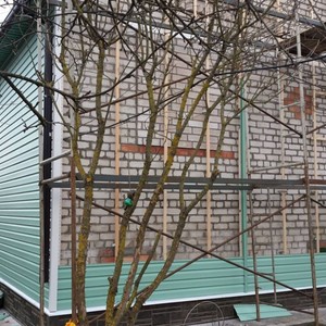 Отделка фасада панелями Канада Плюс Престиж Фисташковый