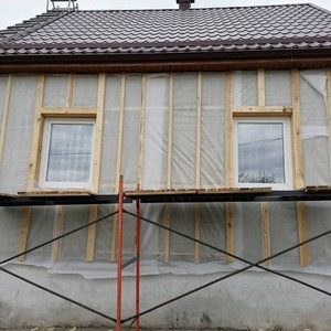 Монтаж сайдинга Timberblock ясень золотистый