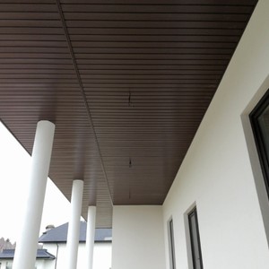 Монтаж софитов Ю-Пласт коричневый