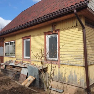 Монтаж сайдинга Docke Блок-Хаус Миндаль в д. Жуков луг