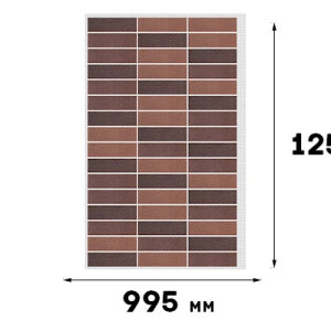 Фасадная система АМК Ряд Однотонный цвет 302